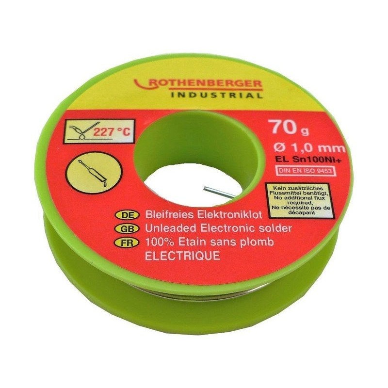 Bobine étain électronique 1 Mm 70 G. Rothenberger