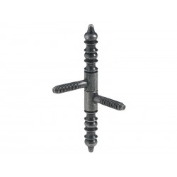 Lot de 2 Fiches à Visser Hettich Acier Vieilli H.66 X L.9 Mm