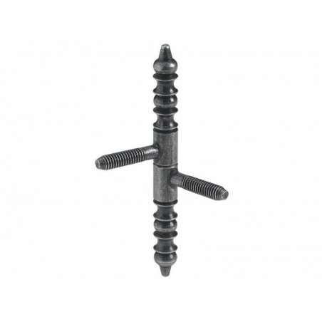 Lot de 2 Fiches à Visser Hettich Acier Vieilli H.66 X L.9 Mm