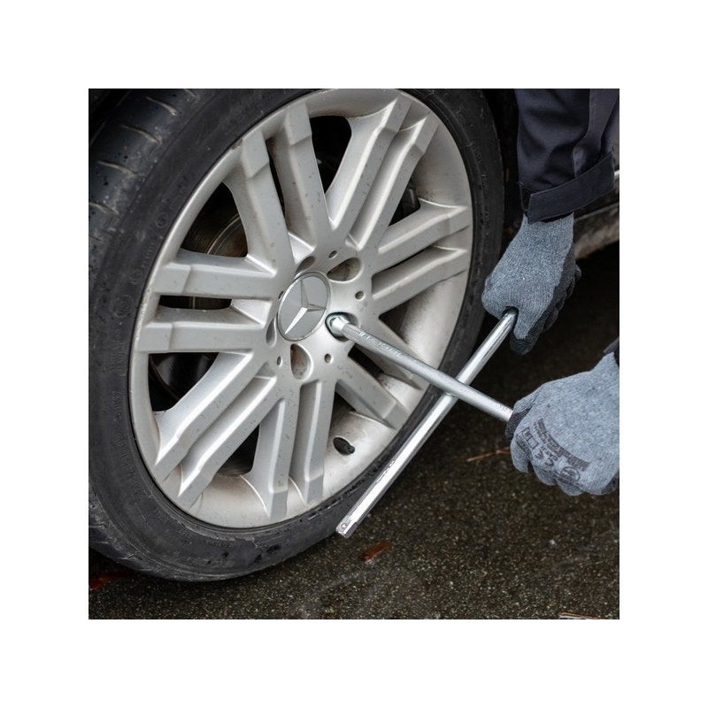 Clé En Croix 6 Pans 1-2 En Chrome Vanadium Dexter Diam.17-19-21 Mm