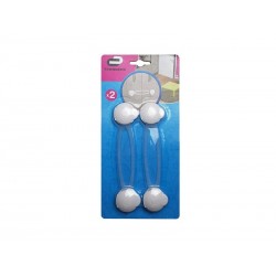 Lot de 2 Loquets BlancPour Placard Standers 16Cm