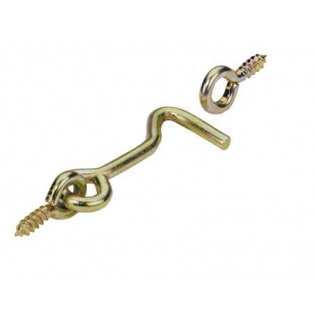 Lot de 2 Crochets De Contrevent Acier Hettich L.102 X L.23 Mm