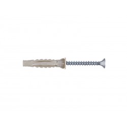 Lot de 10 Chevilles Et Vis à Expansion Standers Diam.6 Mm X L.40 Mm