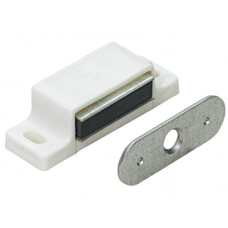 Lot de 4 Loqueteaux Magnétiques Plastique Hettich L.14.5 X L.45.3 Mm