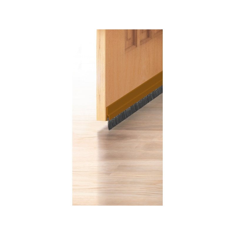 Bas de porte adhésif brosse AXTONL .100 cm marron