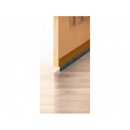 Bas de porte adhésif brosse AXTONL .100 cm marron