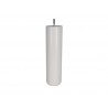 Pied de lit et sommier Cylindrique Fixe H?tre Laqu? Blanc