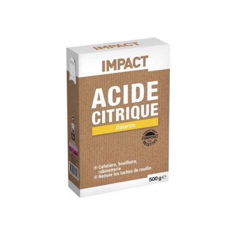Acide citrique Poudre Salle De Bains / Cuisine Impact 0.5 Kg -  - meilleure qualité