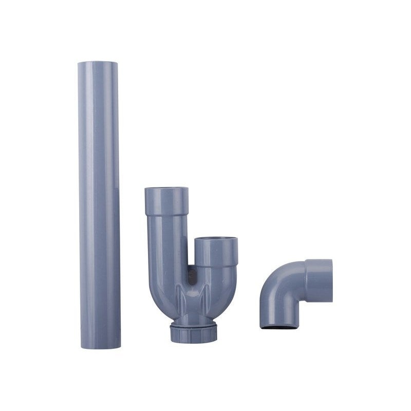 P50 Siphon vidange Horizontal Pour Lavabo Polypropylène Diam.40 Mm