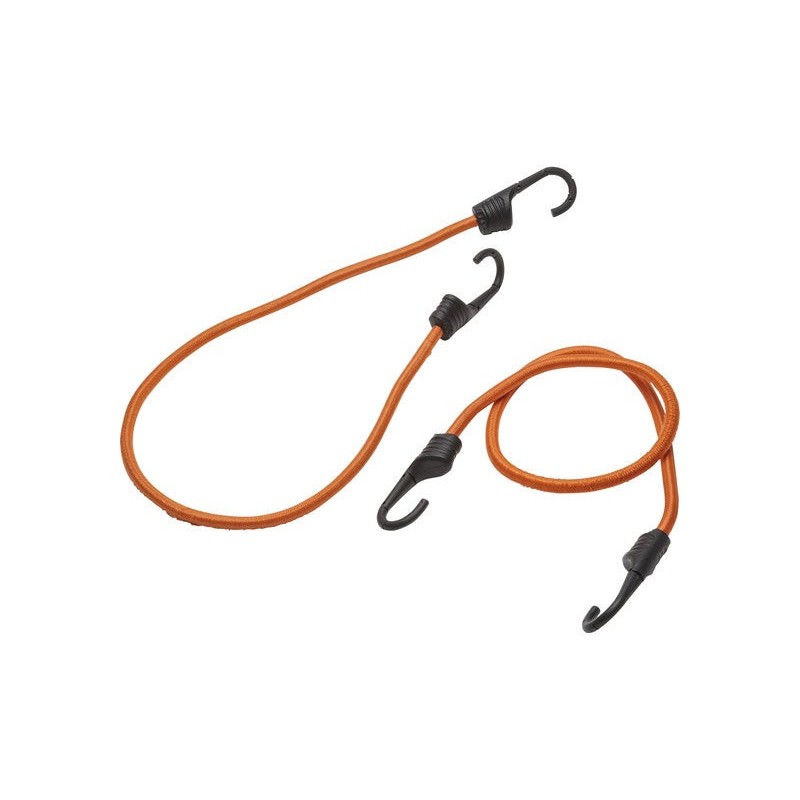 Lot de 2 Sandows Crochet Métal Plastifié Standers Diam.9 Mm X L.0.8 M