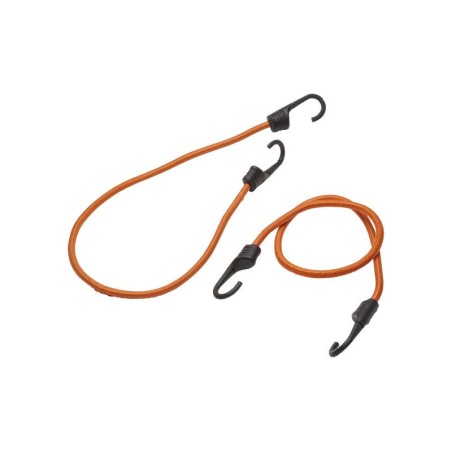 Lot de 2 Sandows Crochet Métal Plastifié Standers Diam.9 Mm X L.0.8 M