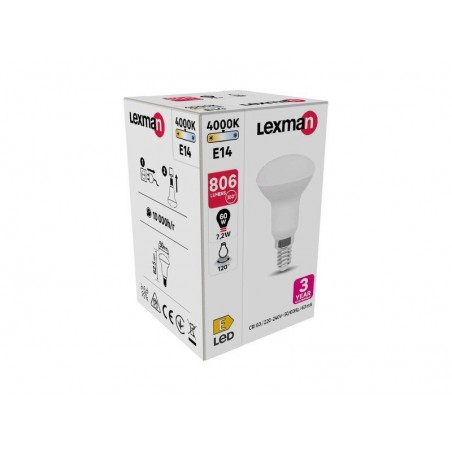 Ampoule led blanc réflecteur E14 60 W LEXMAN