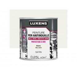 Peinture fer et Antirouille extérieur Blanc Satiné 0.25 L -  - meilleure qualité