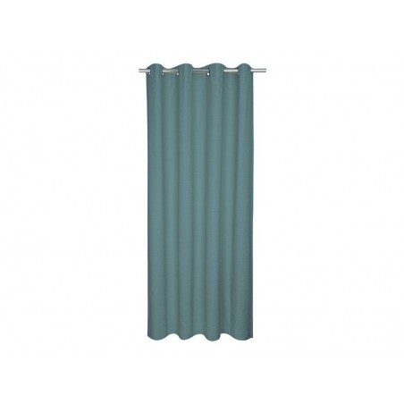 Rideau tamisant coton biologique Leya bleu l.140 x H.280 cm -  - meilleure qualité