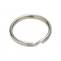 Lot de 6 anneaux brisés acier nickeléL.21.2 X L.21.2 X Ep.1.6 Mm