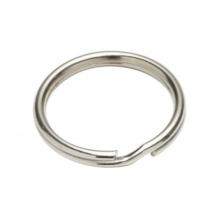 Lot de 6 anneaux brisés acier nickeléL.21.2 X L.21.2 X Ep.1.6 Mm