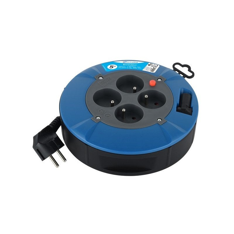 Eouleur de câble électrique ménager plat avec terre L. 5 M Ho5Vvf 3G1
