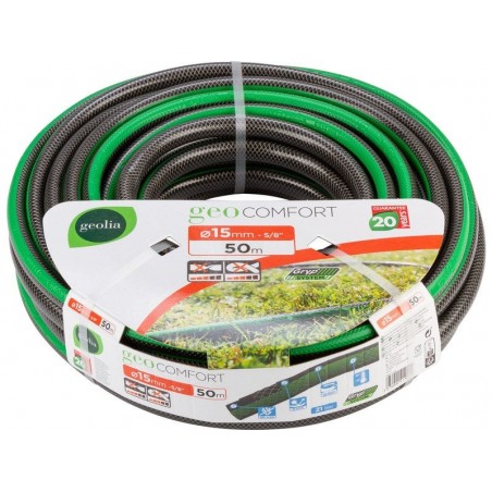 Tuyau d'arrosage Geolia Geocomfort L.50 M Diam.14.5 Mm -  - meilleure qualité