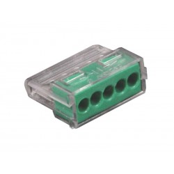 Lot de 5 Bornes Automatiques 25mm² 5 Entrées Pour Rigide Lexman