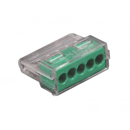 Lot de 5 Bornes Automatiques 25mm² 5 Entrées Pour Rigide Lexman