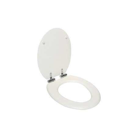 Abattant déclipsable avec frein de chute bois compressé Purity Blanc