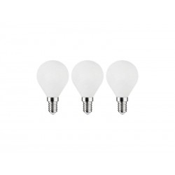 Lot de 3 ampoules led à filament blanc sphérique E14 40 W LEXMAN