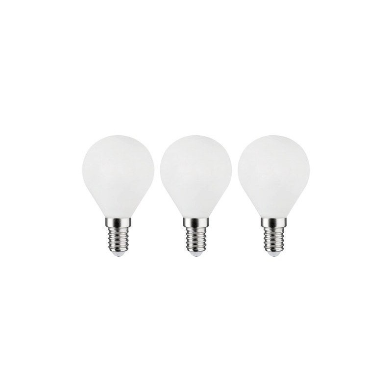 Lot de 3 ampoules led à filament blanc sphérique E14 40 W LEXMAN