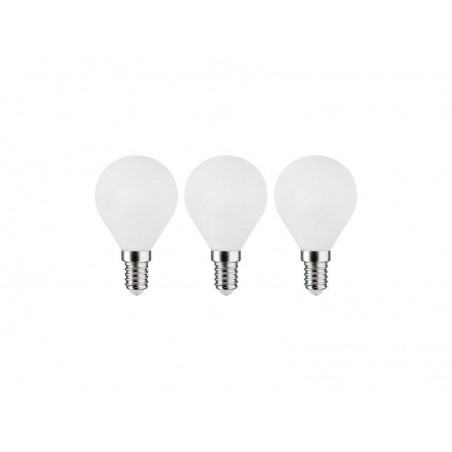Lot de 3 ampoules led à filament blanc sphérique E14 40 W LEXMAN