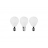 Lot de 3 ampoules led à filament blanc sphérique E14 40 W LEXMAN