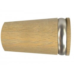 Lot de 2 embouts pommeau Design chaîneclair naturel Diam.28 mm