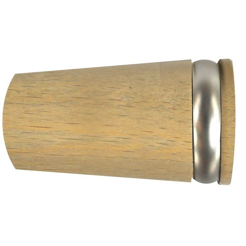 Lot de 2 embouts pommeau Design chaîneclair naturel Diam.28 mm