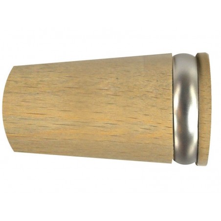 Lot de 2 embouts pommeau Design chaîneclair naturel Diam.28 mm