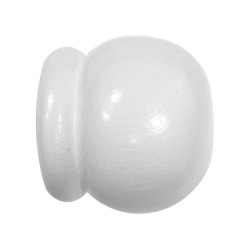 Lot de 2 Embouts Anglais Inspire Blanc Satiné Diam.35 Mm
