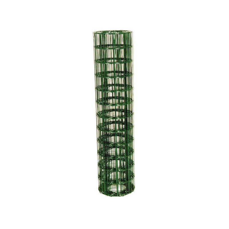 Grillage rouleau soudé vert H.1.2 x l.20 m maille 100X100