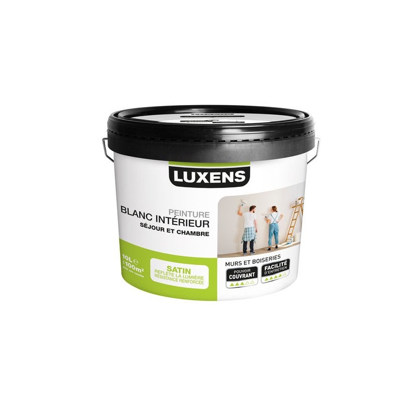 Peinture Mur Et Boiserie Luxens Rafraichir Blanc Satiné