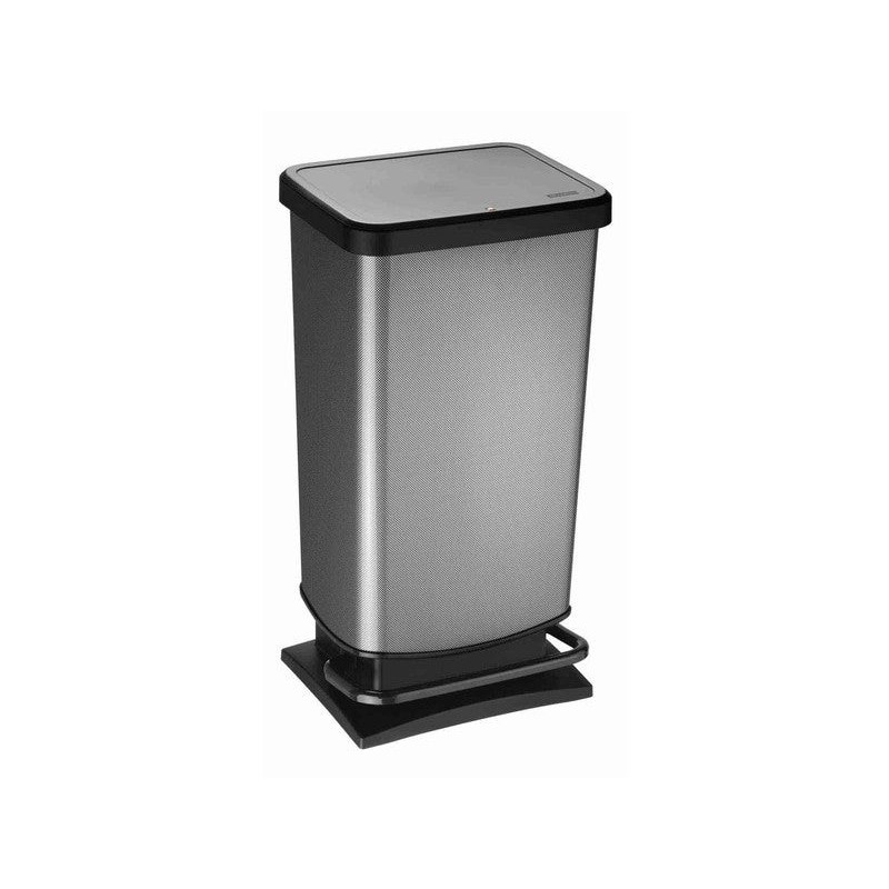 Poubelle de cuisine 40 L à Pédale Plastique Gris