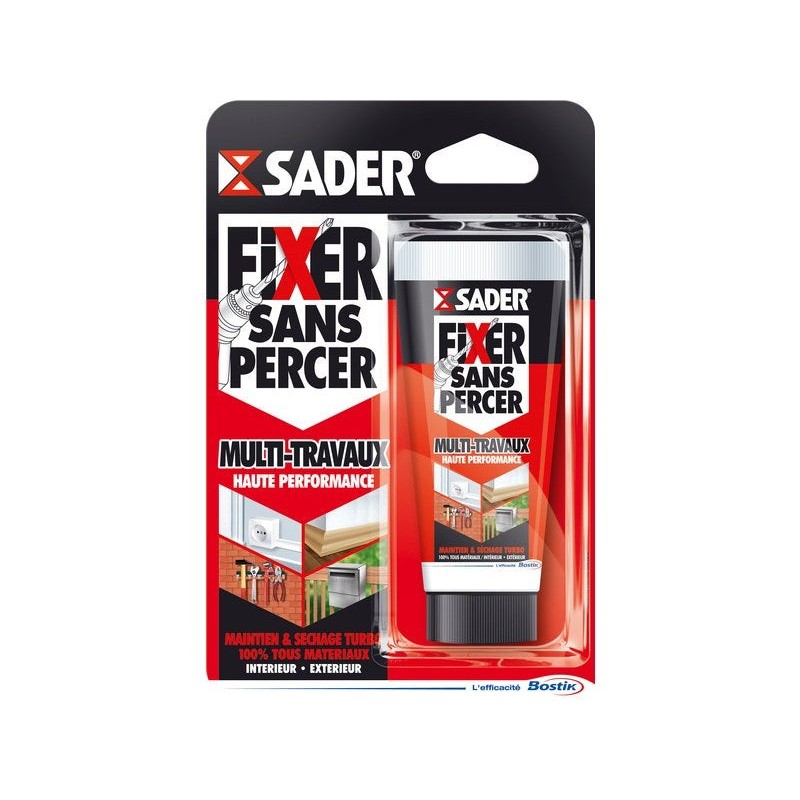 Colle mastic fixer sans percer multitravaux sader