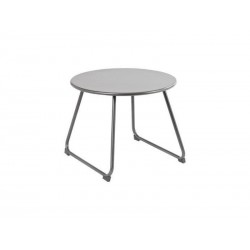 Table de jardin basse NATERIAL Timea rond naturel