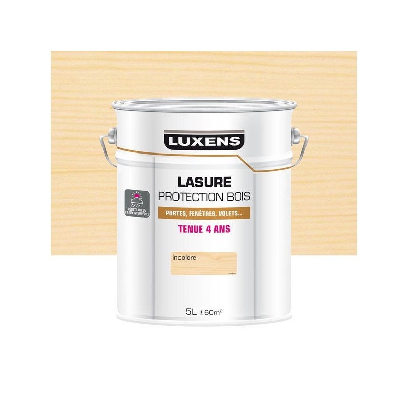 Lasure LUXENS4 ans incolore satiné 5 l