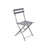 Chaise de jardin NATERIAL Flora en acier gris anthracite