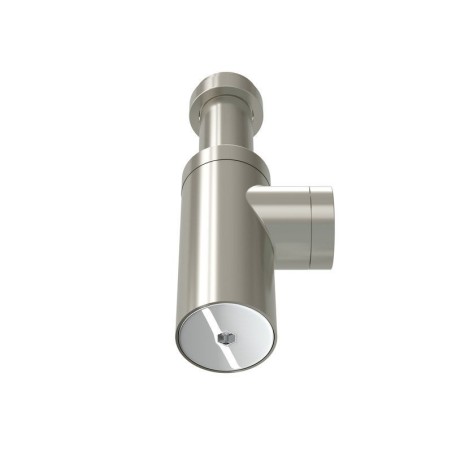 Siphon découpable DESIGNtube et rosace à visser EQUATION Diam. 32 mm chromébrosse