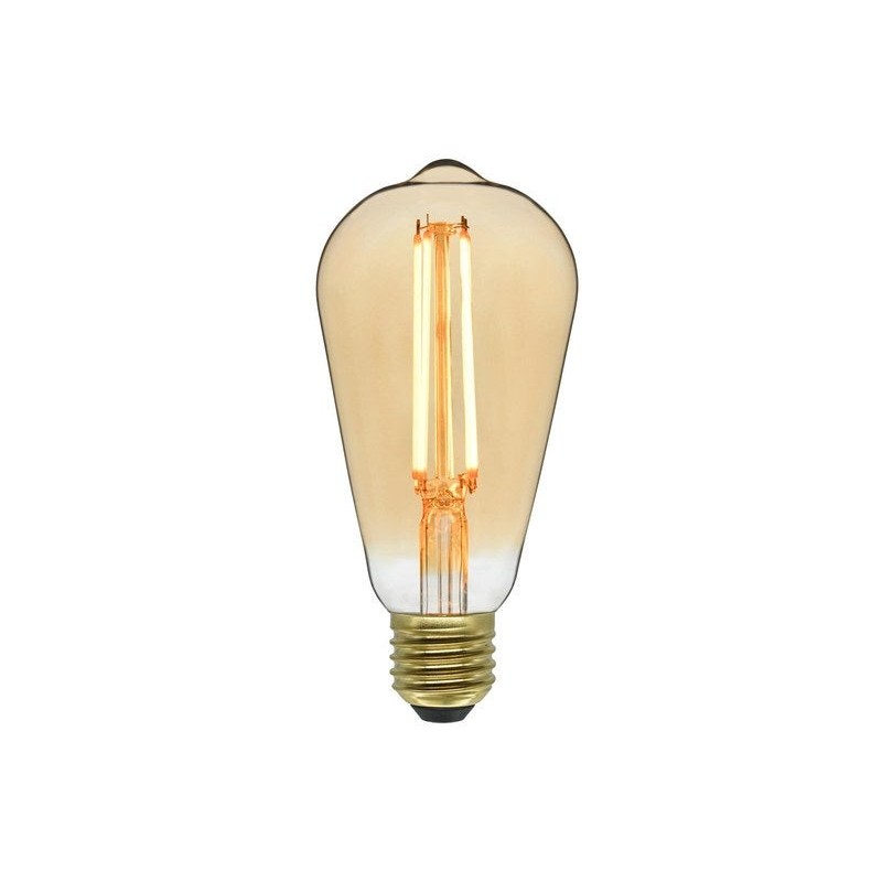 Ampoule décorative led àfilament ambre E27 7.8 W LEXMaN