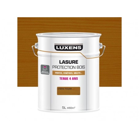 Lasure LUXENS4 ans chêne moyen satiné 5 l