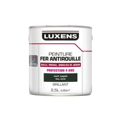 Peinture Fer Extérieur Luxens Vert Sapin Glossy 2.5 L