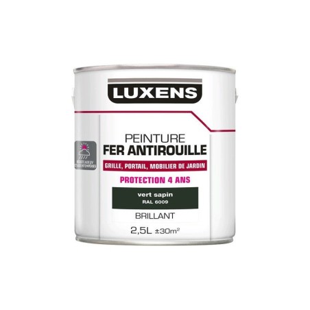 Peinture Fer Extérieur Luxens Vert Sapin Glossy 2.5 L
