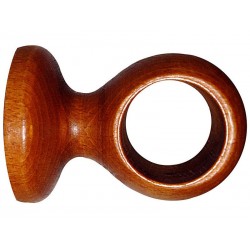 Support de tringle à rideau 28 Mm Merisier verni