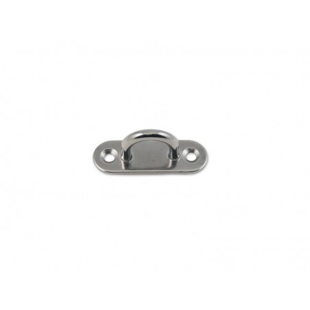 Lot de 2 Platines Avec Anneau Inox L.80 X L.35 Mm