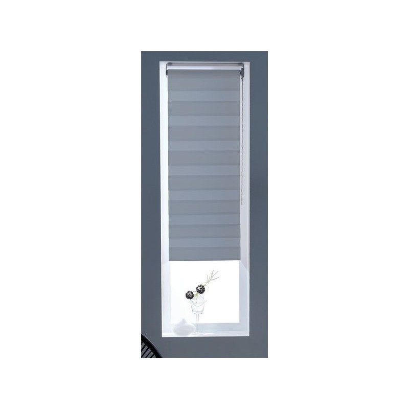 Store eouleur jour et nuit Gris Quebec Granit L.80 X H.250 Cm