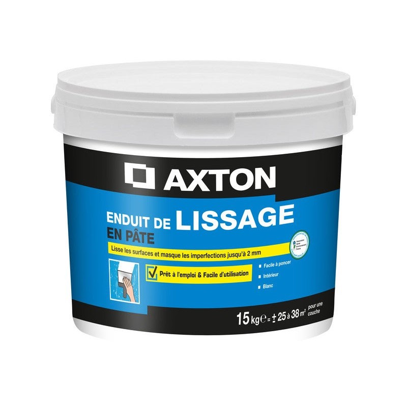 Enduit De Lissage Axton 15 Kg En PÃ¢te Pour Mur Intérieur