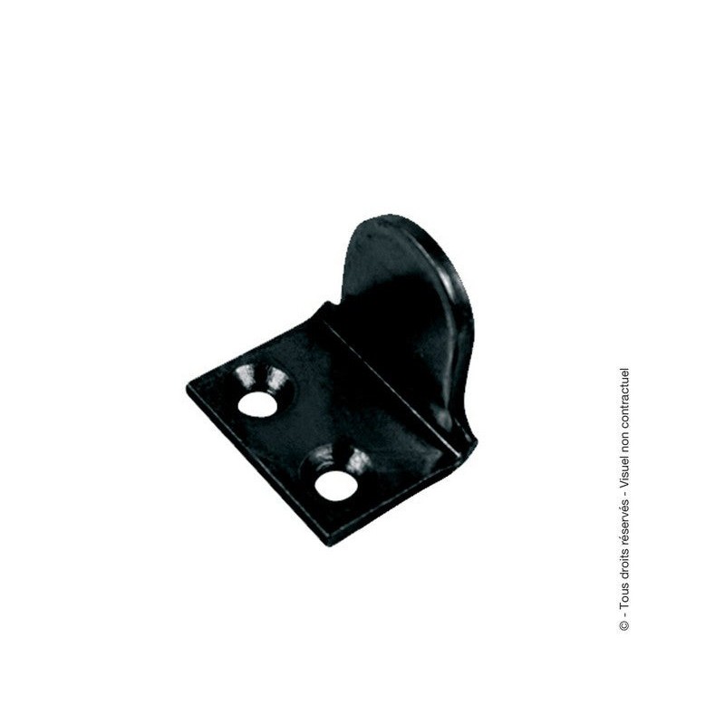 Butée persiennes à visser haut acier noir Pré-Peint